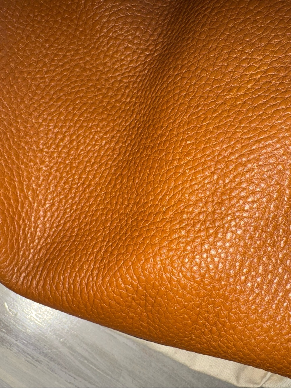 Tory Burch Taylor Leather Tote with Tassel, Cognac - Picture 11 of 13